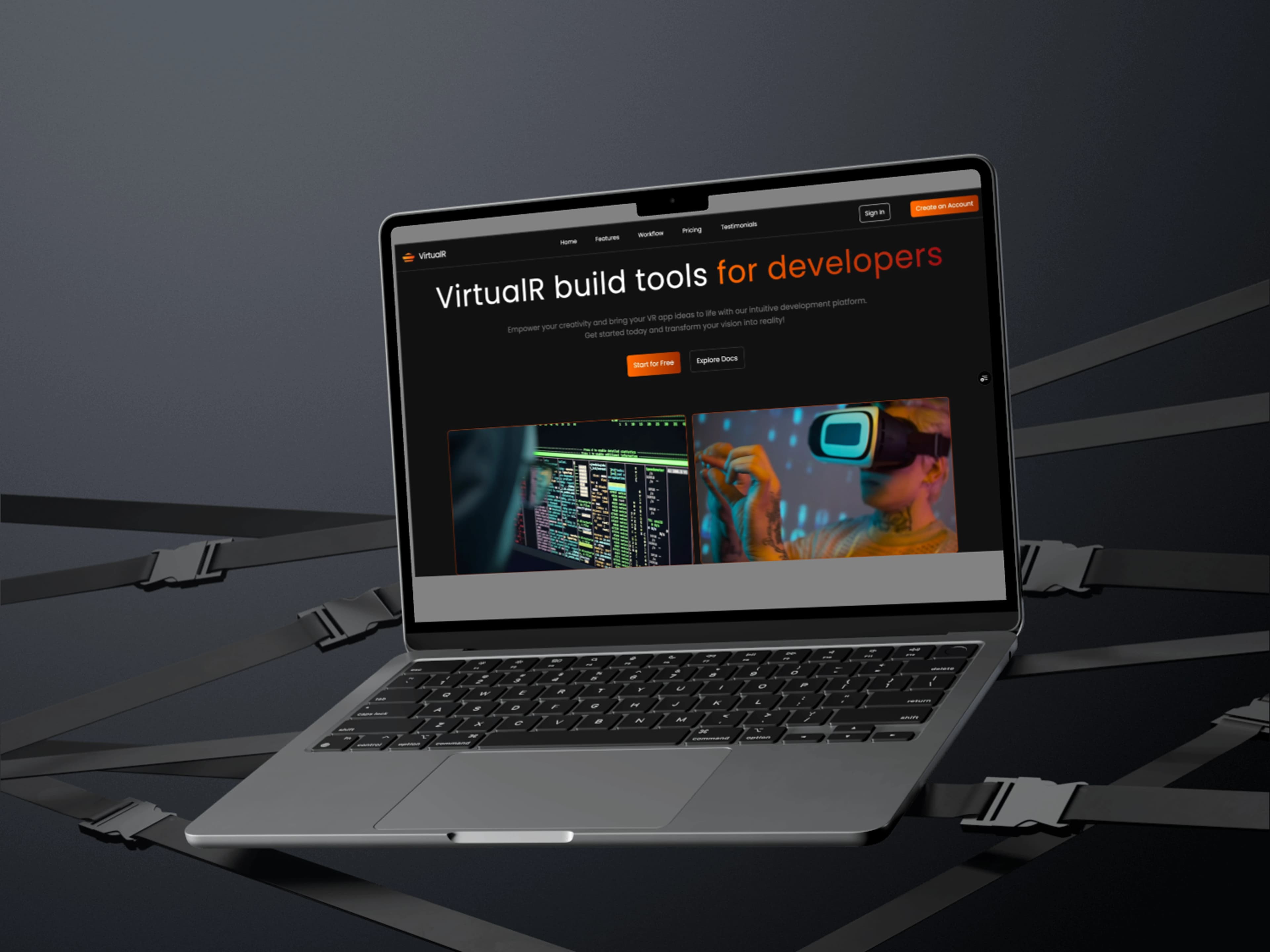 Virtual-R: A Modern SaaS Landing Page